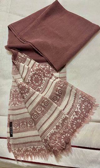 Foulard Lana 100% Amitié Beige/Rosa