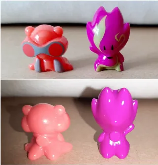 LOTE 6 FIGURAS VARIAS DE PLÁSTICO DURO Y GOMA