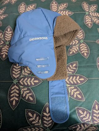 Gorra nieve niño Didriksons azul/gris