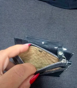 Monedero Tous Piel Genuina Negro