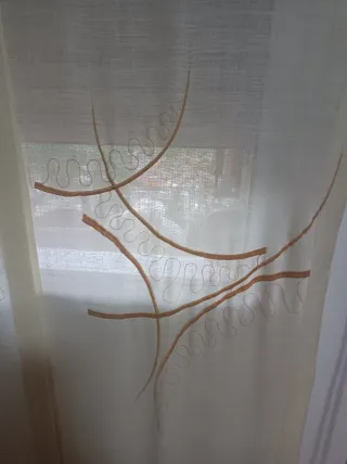 Cortina a pannello giapponese con binario