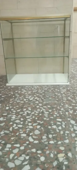 Vitrina expositora de cristal