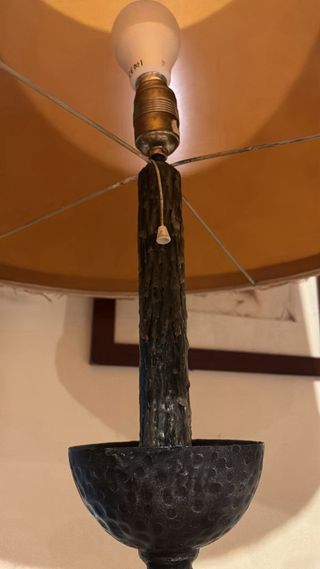 Lámpara de pie forja artesanal