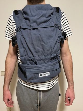 Mochila Portabebés Quokkababy E-Carrier Gris