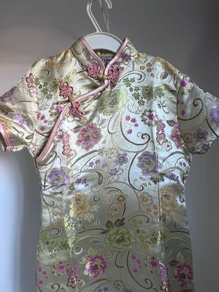 Vestido chino niña floral