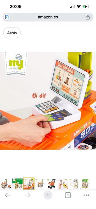 Supermercado Juguete con Carrito