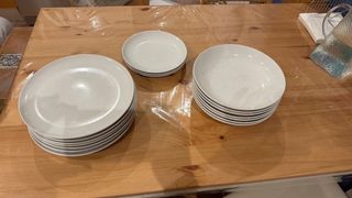 Vajilla Ikea Blanca Porcelana