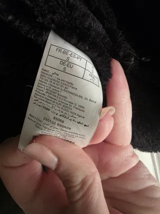 Abrigo doble faz negro Pimkie