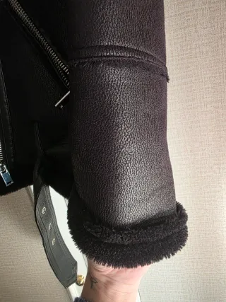 Abrigo doble faz negro Pimkie