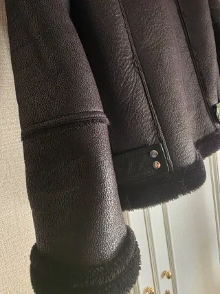 Abrigo doble faz negro Pimkie