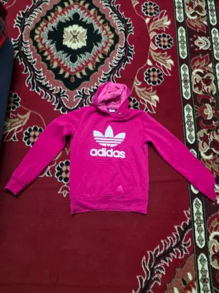 Felpa con cappuccio donna Adidas rosa