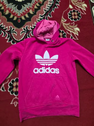 Felpa con cappuccio donna Adidas rosa
