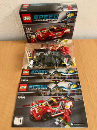 LEGO 75908 Speed Champions Ferrari, usado completo