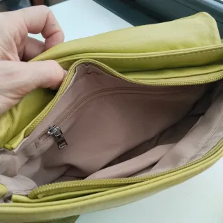 Bolso acolchado verde manzana