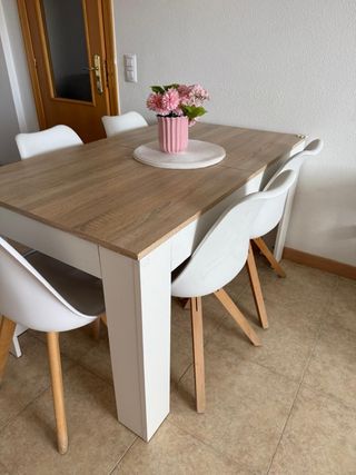 Sillas Nórdicas Blancas Boho