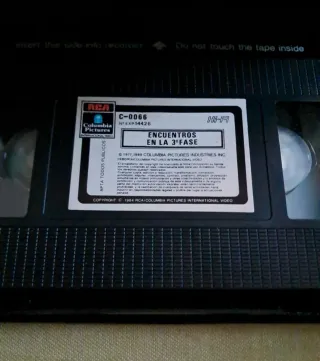 Encuentros en la Tercera Fase VHS Edición Especial