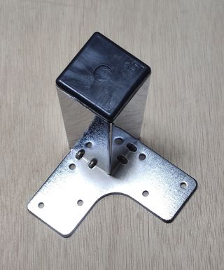 4 patas cromadas para mueble