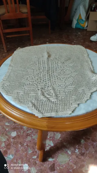 Visillos para sofá beige (3 unidades)