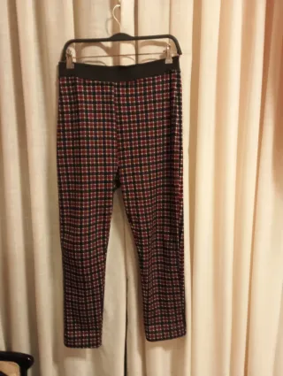 Lote 2 Pantalones señora cuadros calentitos