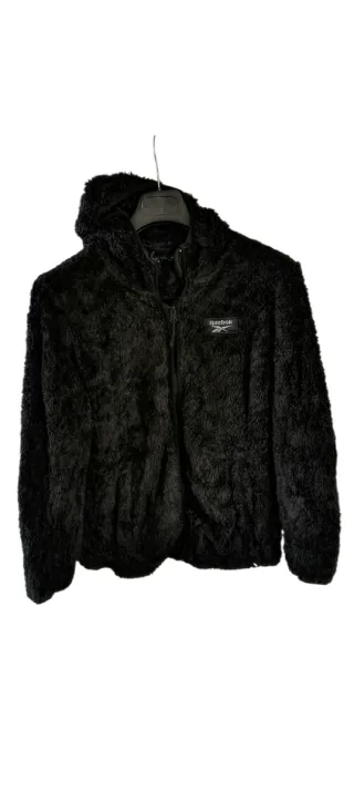 Giacca pile con cappuccio Reebok donna