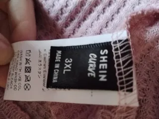 Camiseta punto perlas manga larga  3XL