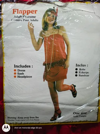 Disfraz Flapper Adulto Talla Única