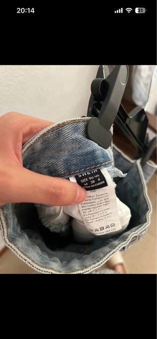 Falda vaquera larga azul Talla M