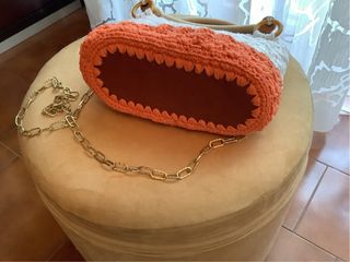 Borsa  fatta a mano bicolore