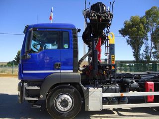 MAN TGS 26 440-CAMIONES GANCHO + GRUA