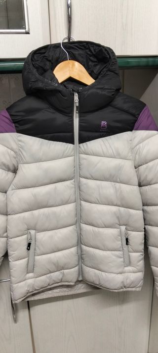 Giubbotto imbottito da escursionismo viola/bianco