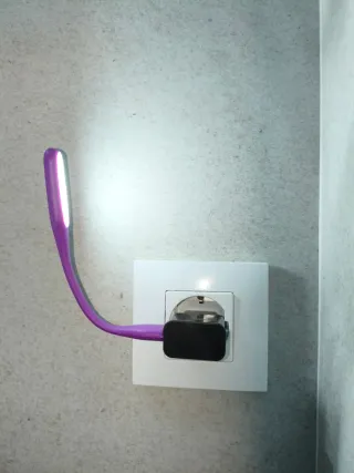 Luz USB Flexible Morada