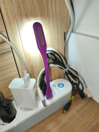 Luz USB Flexible Morada