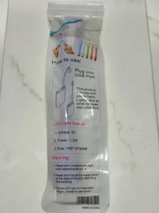 Luz USB Flexible Morada