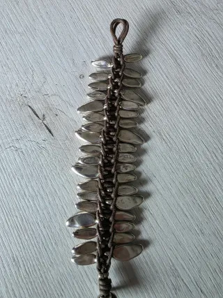 Pulsera UNO de 50 Plata y Marrón