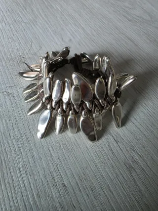 Pulsera UNO de 50 Plata y Marrón