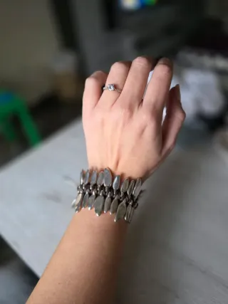 Pulsera UNO de 50 Plata y Marrón
