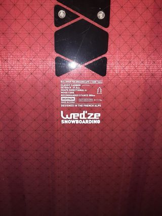 Tabla Snowboard Wezde Bullwhip 700