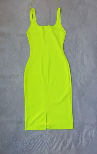 Vestido ajustado neón Zara talla M