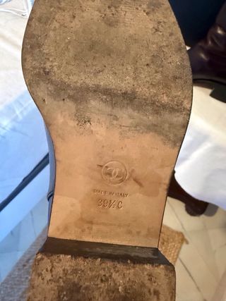 Botas Chanel granate oscuro Talla 39