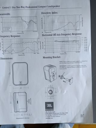 Altavoces JBL Control 1 Pro Blancos