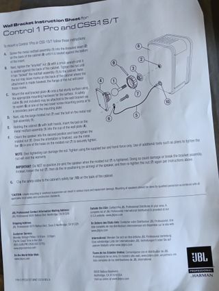 Altavoces JBL Control 1 Pro Blancos