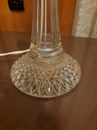 Lámpara de cristal tallado