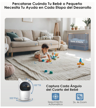 Cámara Vigilabebés CZEview 2K WiFi