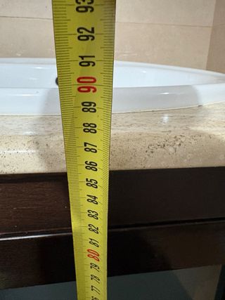 Mueble de baño con lavabo de piedra