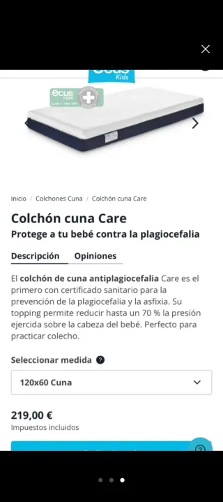 Colchón cuna Lemur Care