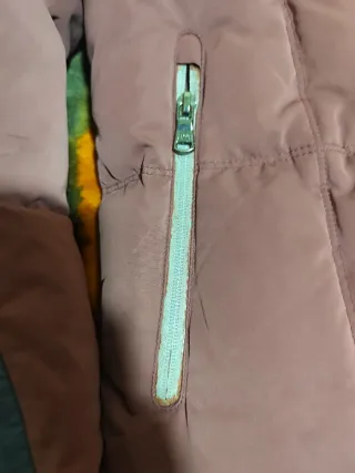 Chaqueta McGregor acolchada azul y burdeos