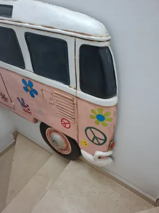 Maqueta Furgoneta Hippie para Colgar