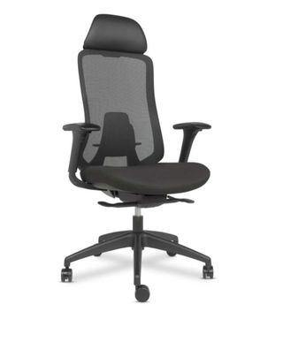 Silla de oficina ergonómica negra