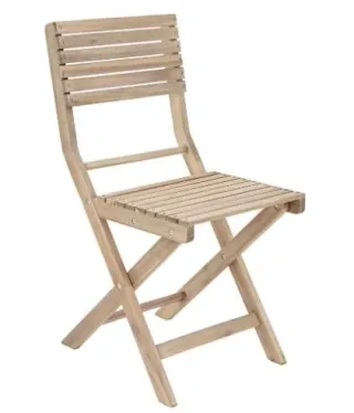 Conjunto Mesa y Silla Terraza Madera