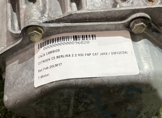 Caja citroen 20lm17 c5 2.2 hdi fap cat (4hx 96020